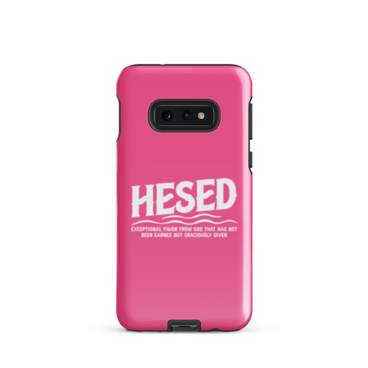 Christian Phone Case Hesed Exceptional Favor Pink for Samsung® Samsung® Phone Cases Glossy Samsung Galaxy S10e 