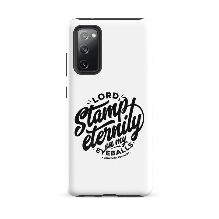 Christian Phone Case Jonathan Edwards Stamp Eternity White for Samsung® Samsung® Phone Cases Glossy Samsung Galaxy S20 FE