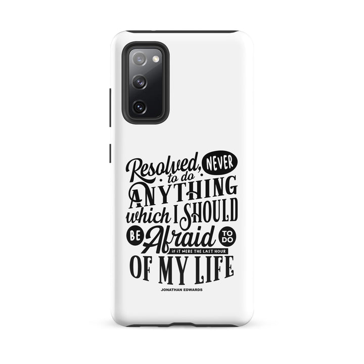Christian Phone Case Jonathan Edwards Last Hour White for Samsung® Samsung® Phone Cases Glossy Samsung Galaxy S20 FE