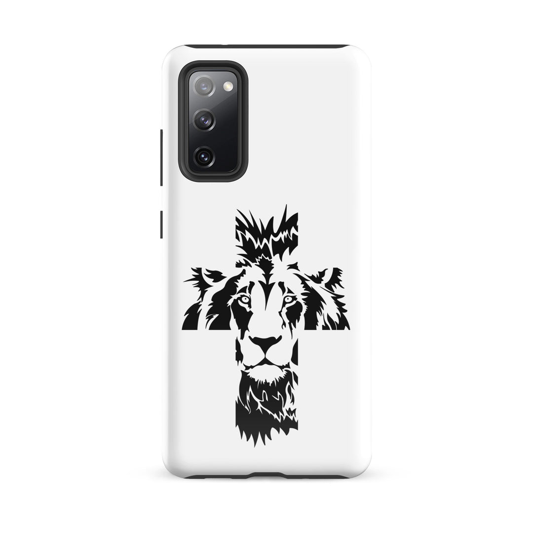 Christian Phone Case Aslan Cross White for Samsung® Samsung® Phone Cases Glossy Samsung Galaxy S20 FE 