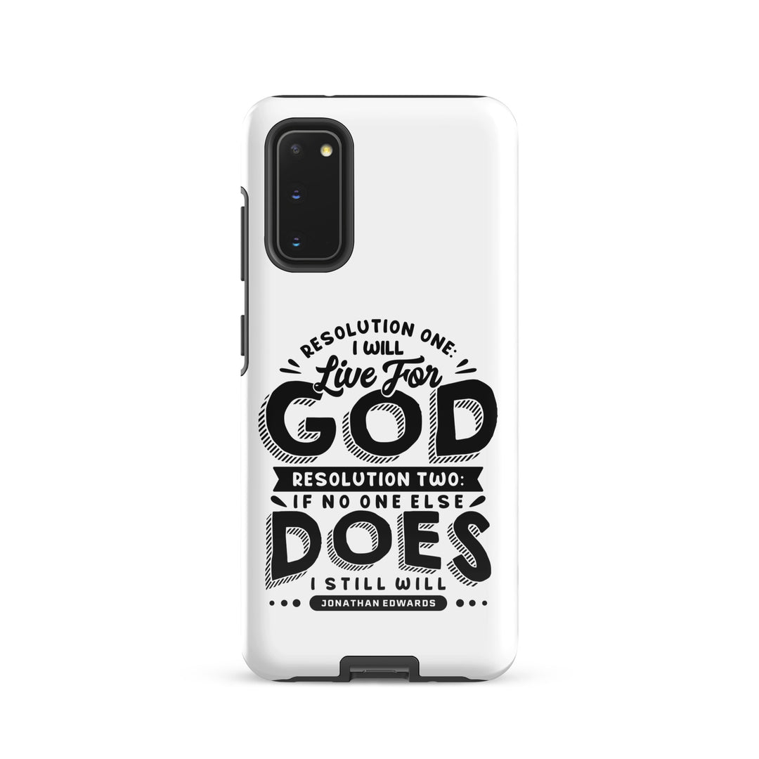 Christian Phone Case Jonathan Edwards Live For God White for Samsung® Samsung® Phone Cases Glossy Samsung Galaxy S20