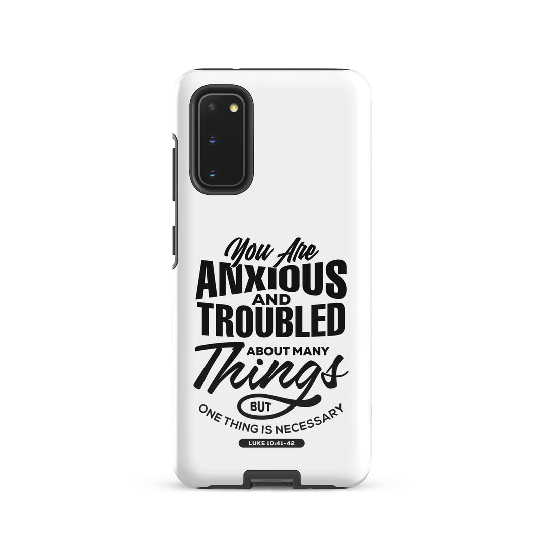Christian Phone Case Anxious And Troubled White for Samsung® Samsung® Phone Cases Glossy Samsung Galaxy S20 