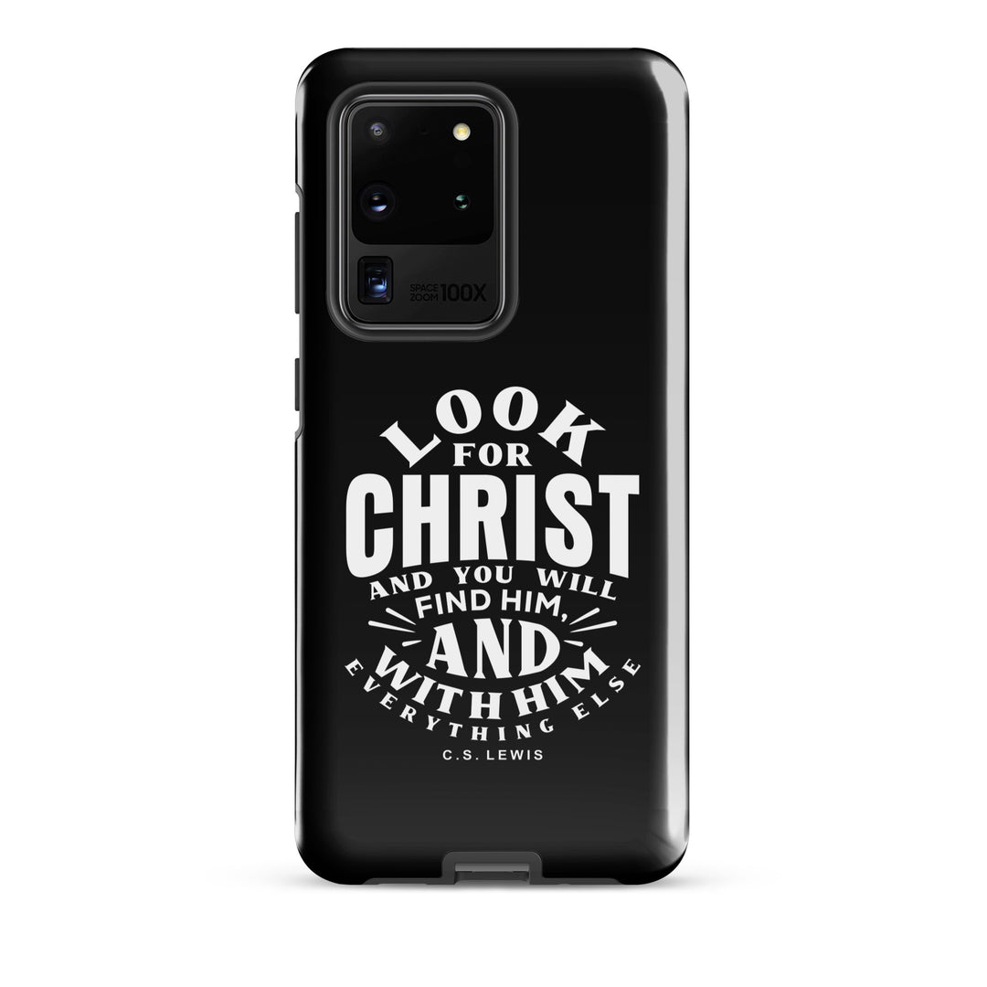 Christian Phone C.S. Lewis Case Look For Christ Black for Samsung® Samsung® Phone Cases Glossy Samsung Galaxy S20 Ultra