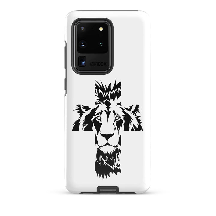 Christian Phone Case Aslan Cross White for Samsung® Samsung® Phone Cases Glossy Samsung Galaxy S20 Ultra 