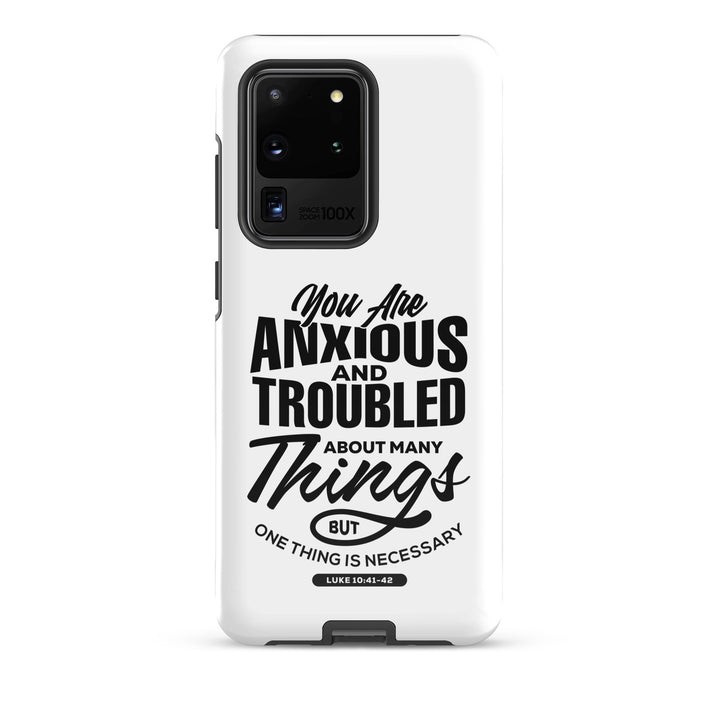 Christian Phone Case Anxious And Troubled White for Samsung® Samsung® Phone Cases Glossy Samsung Galaxy S20 Ultra 