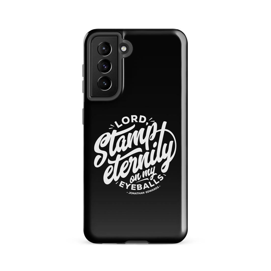 Christian Phone Case Jonathan Edwards Stamp Eternity Black for Samsung® Samsung® Phone Cases Glossy Samsung Galaxy S21 FE