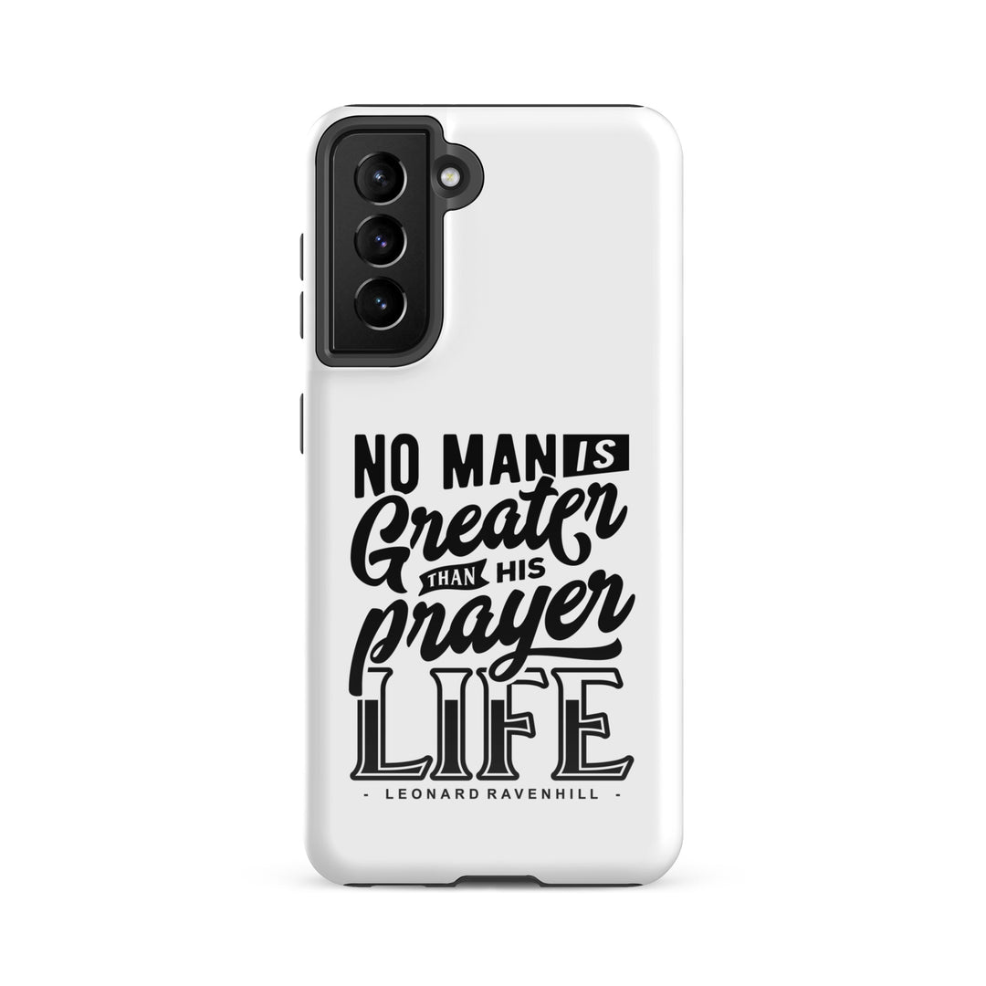 Christian Phone Case Leonard Ravenhill's Prayer Life White for Samsung® Samsung® Phone Cases Glossy Samsung Galaxy S21 FE