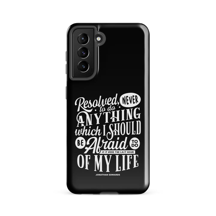 Christian Phone Case Jonathan Edwards Last Hour Black for Samsung® Samsung® Phone Cases Glossy Samsung Galaxy S21 FE