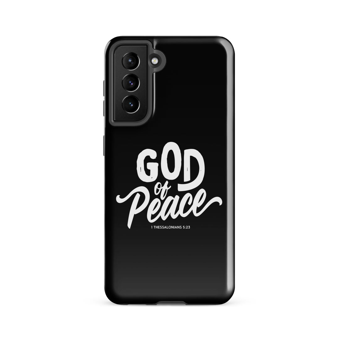 Christian Phone Case God of Peace Black for Samsung® Samsung® Phone Cases Glossy Samsung Galaxy S21 FE 