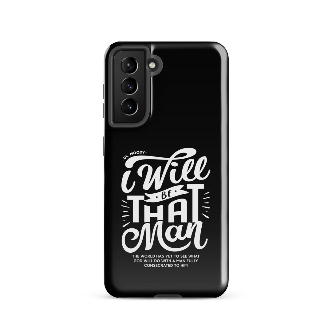 Christian Phone Case D.L. Moody's I Will Be That Man for Samsung® Samsung® Phone Cases Glossy Samsung Galaxy S21