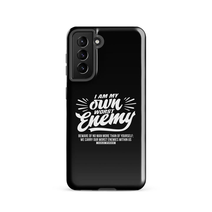 Christian Phone Case Charles Spurgeon's Worst Enemy Black for Samsung® Samsung® Phone Cases Glossy Samsung Galaxy S21