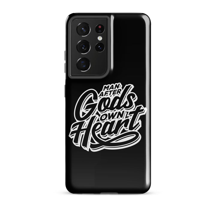 Christian Phone Case Man After God's Heart for Samsung® Samsung® Phone Cases Glossy Samsung Galaxy S21 Ultra 