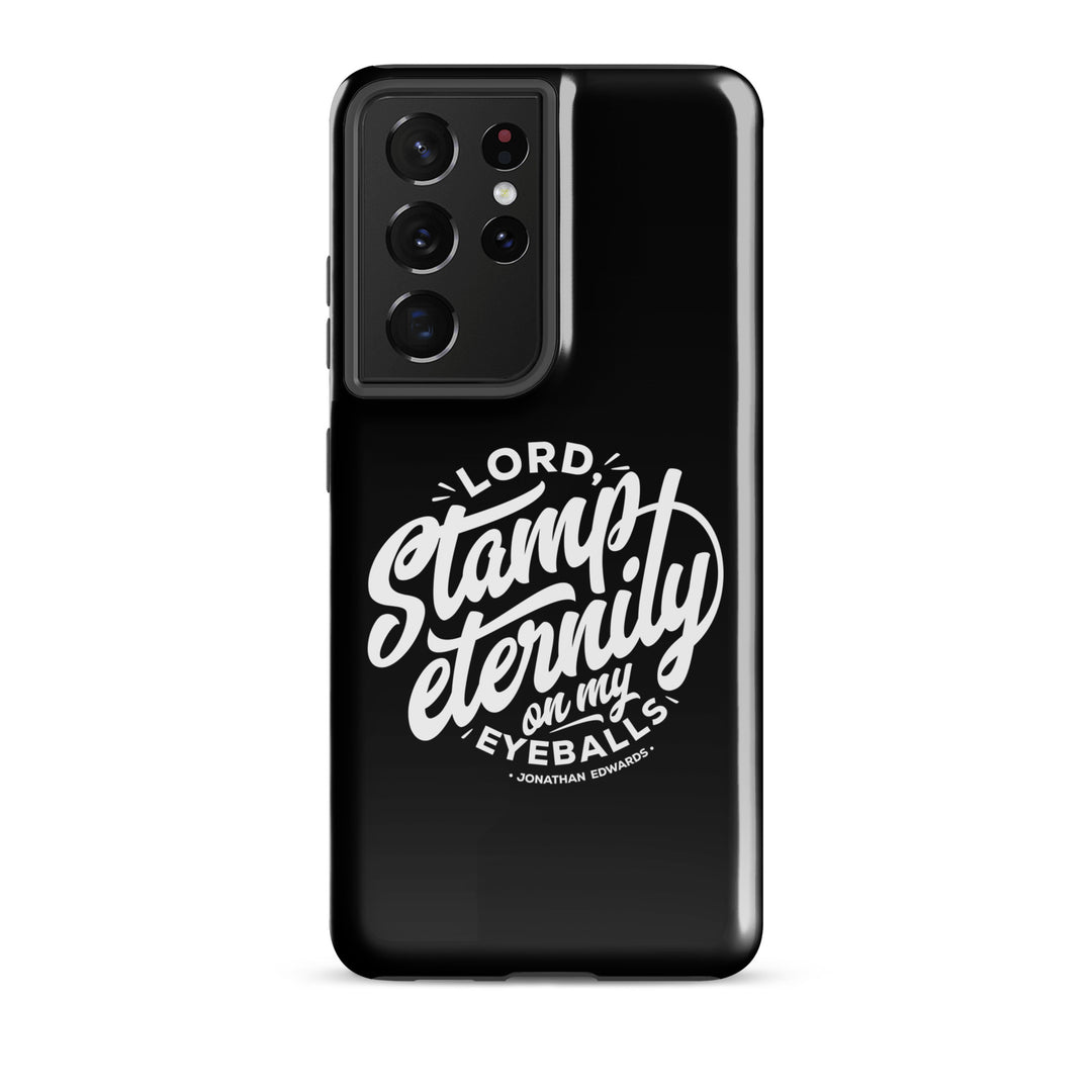 Christian Phone Case Jonathan Edwards Stamp Eternity Black for Samsung® Samsung® Phone Cases Glossy Samsung Galaxy S21 Ultra