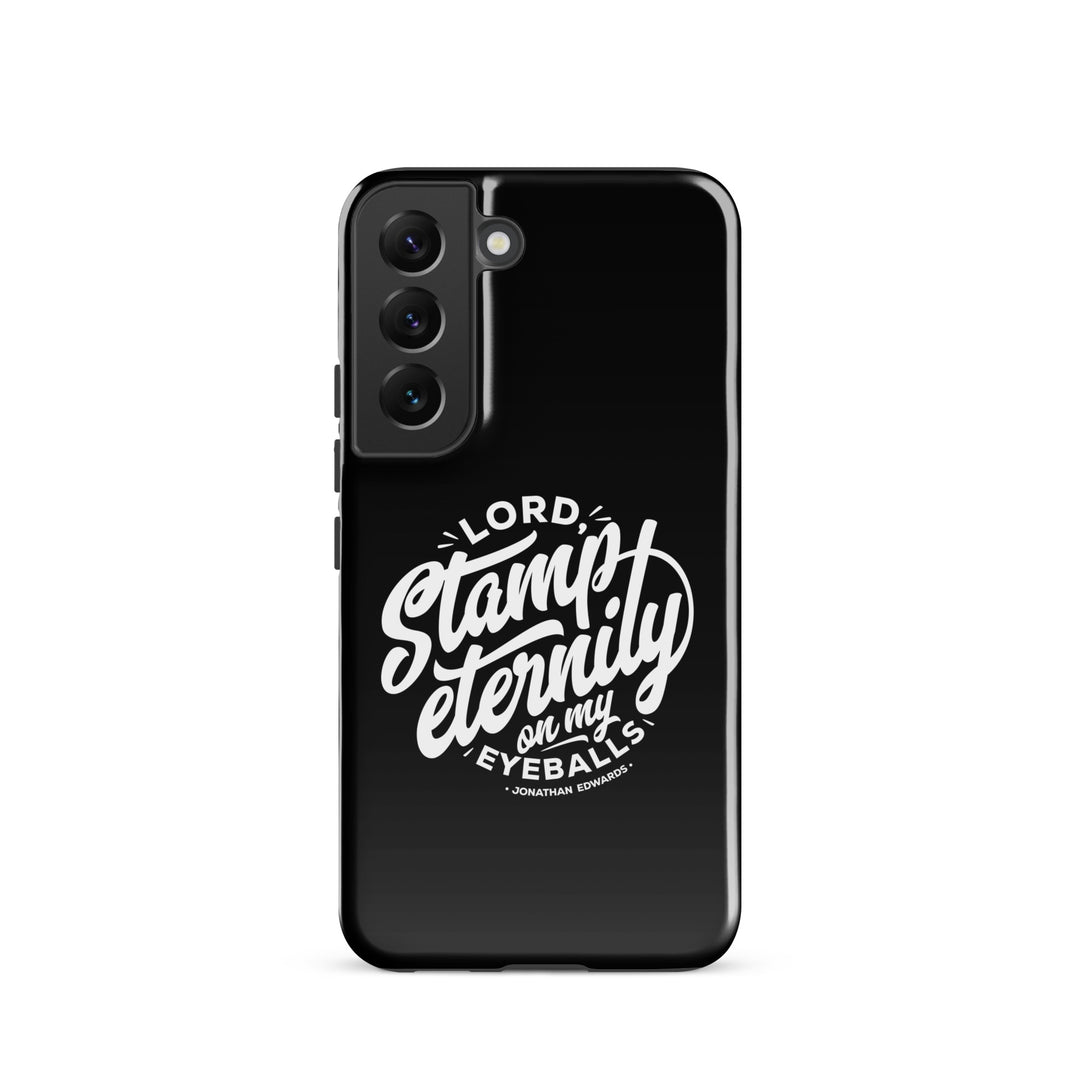Christian Phone Case Jonathan Edwards Stamp Eternity Black for Samsung® Samsung® Phone Cases Glossy Samsung Galaxy S22