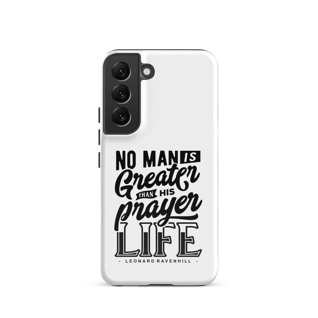 Christian Phone Case Leonard Ravenhill's Prayer Life White for Samsung® Samsung® Phone Cases Glossy Samsung Galaxy S22