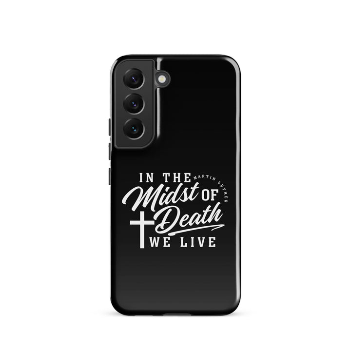 Christian Phone Case Martin Luther's Midst of Death Black for Samsung® Samsung® Phone Cases Glossy Samsung Galaxy S22