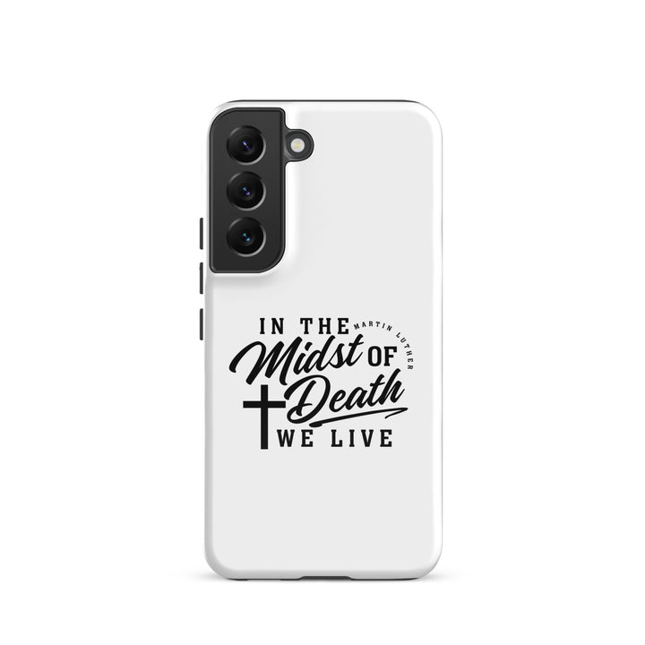 Christian Phone Case Martin Luther's Midst of Death White for Samsung® Samsung® Phone Cases Glossy Samsung Galaxy S22