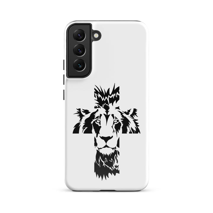 Christian Phone Case Aslan Cross White for Samsung® Samsung® Phone Cases Glossy Samsung Galaxy S22 Plus 