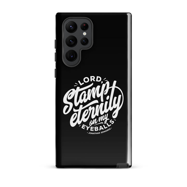 Christian Phone Case Jonathan Edwards Stamp Eternity Black for Samsung® Samsung® Phone Cases Glossy Samsung Galaxy S22 Ultra
