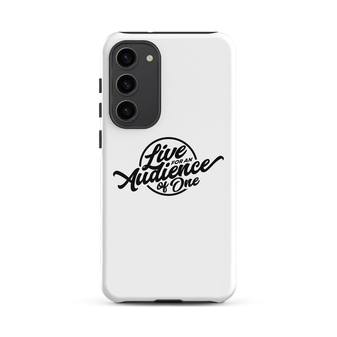 Christian Phone Case Audience of One White for Samsung® Samsung® Phone Cases Glossy Samsung Galaxy S23 Plus 