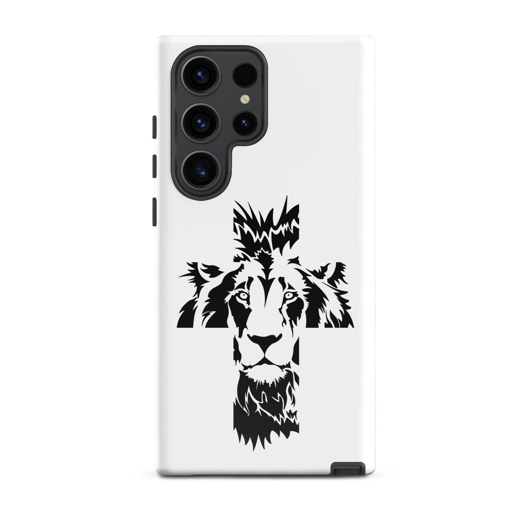 Christian Phone Case Aslan Cross White for Samsung® Samsung® Phone Cases Glossy Samsung Galaxy S23 Ultra 