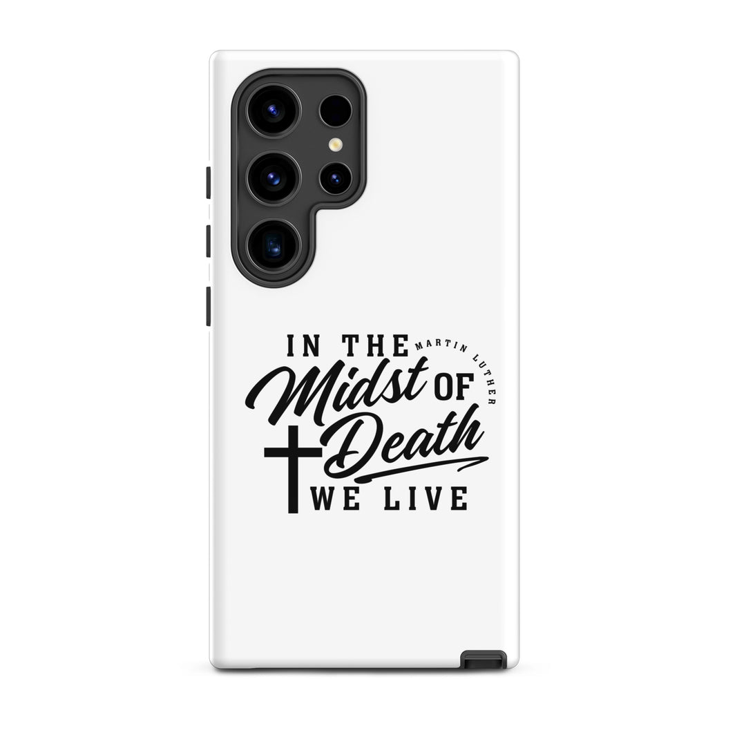 Christian Phone Case Martin Luther's Midst of Death White for Samsung® Samsung® Phone Cases Glossy Samsung Galaxy S24 Ultra
