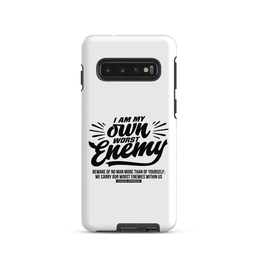 Christian Phone Case Charles Spurgeon's Worst Enemy White for Samsung® Samsung® Phone Cases Matte Samsung Galaxy S10