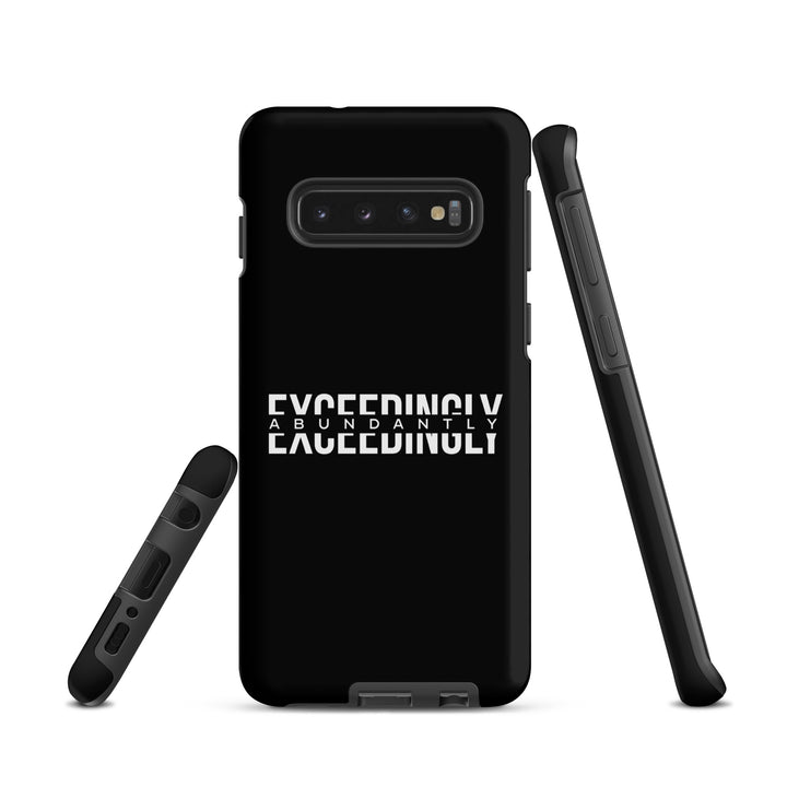 Christian Phone Case Exceedingly Abundantly Black for Samsung® Samsung® Phone Cases   