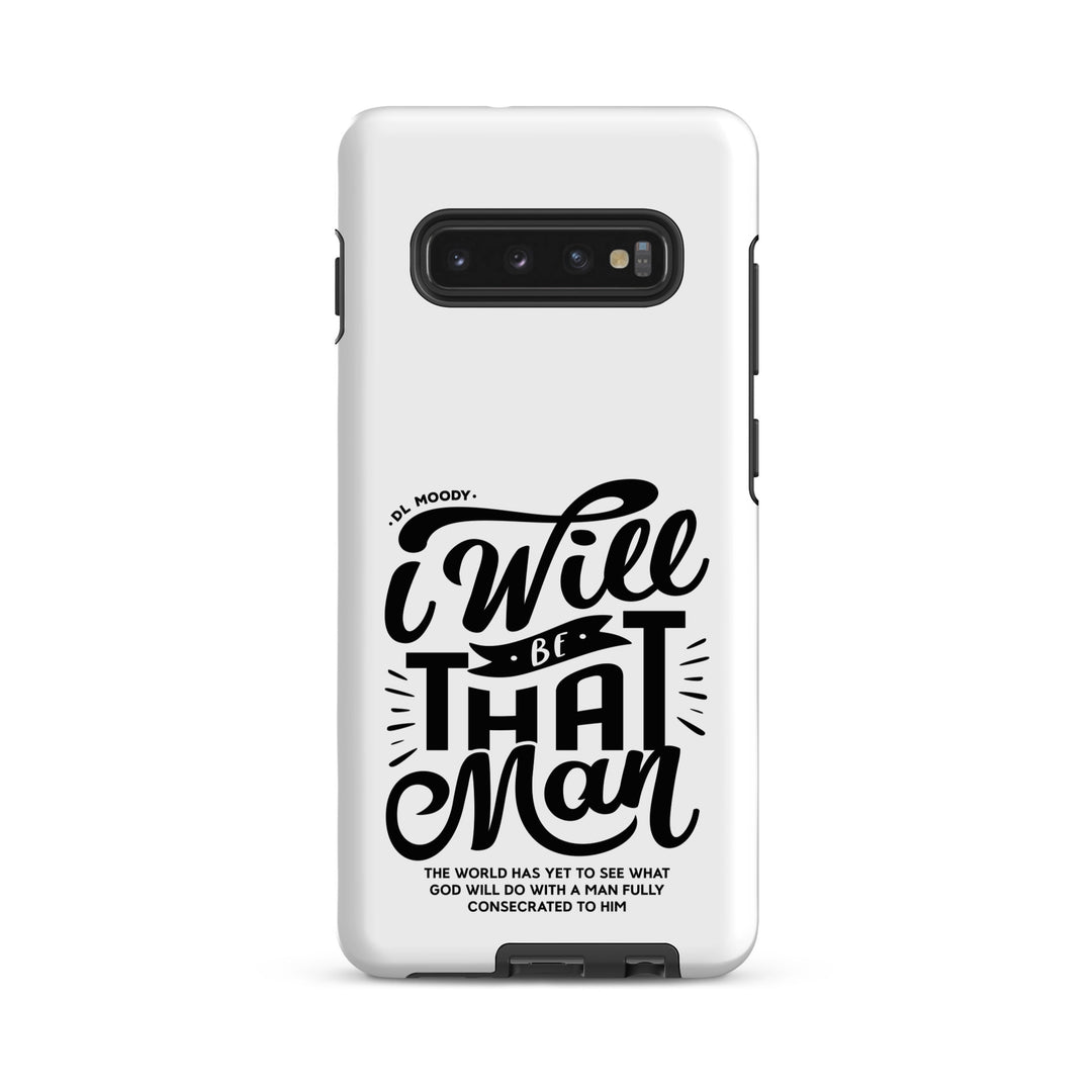 Christian Phone Case D.L. Moody's I Will Be That Man White for Samsung® Samsung® Phone Cases Matte Samsung Galaxy S10 Plus