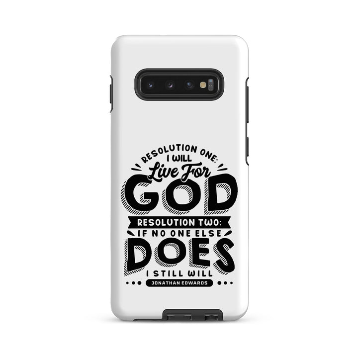 Christian Phone Case Jonathan Edwards Live For God White for Samsung® Samsung® Phone Cases Matte Samsung Galaxy S10 Plus