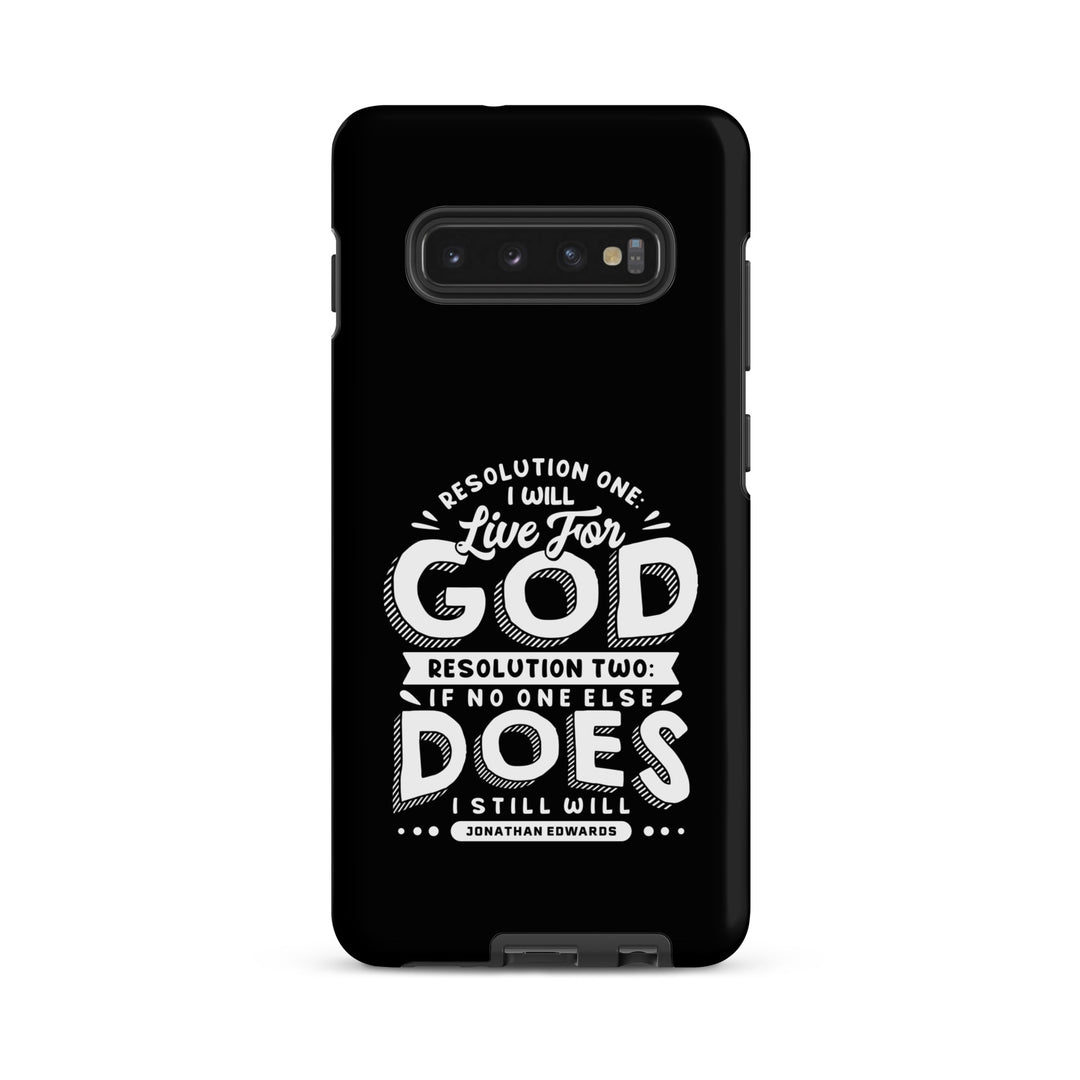 Christian Phone Case Jonathan Edwards Live For God Black for Samsung® Samsung® Phone Cases Matte Samsung Galaxy S10 Plus