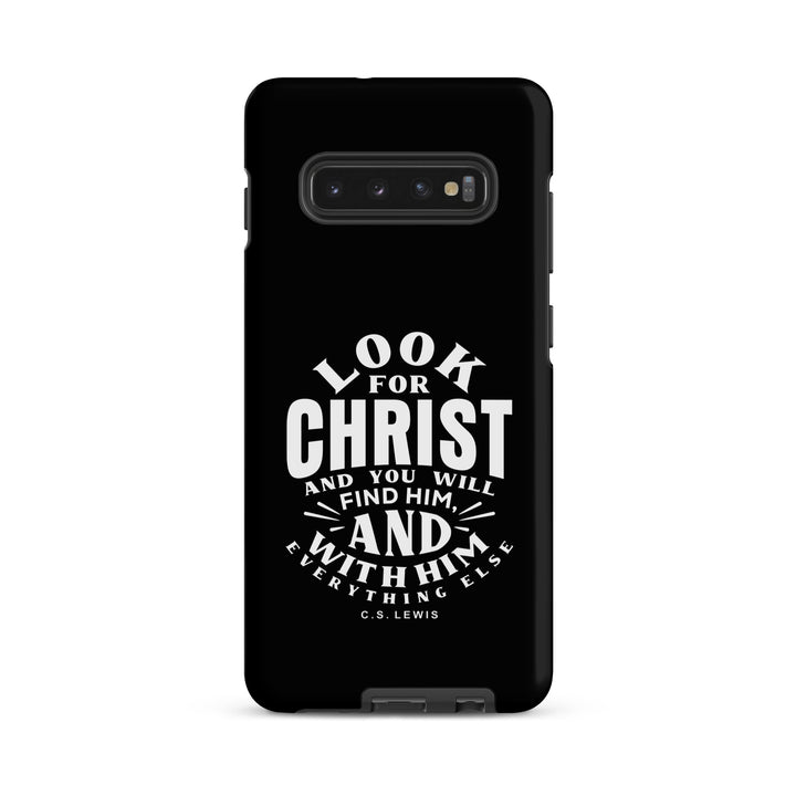 Christian Phone C.S. Lewis Case Look For Christ Black for Samsung® Samsung® Phone Cases Matte Samsung Galaxy S10 Plus