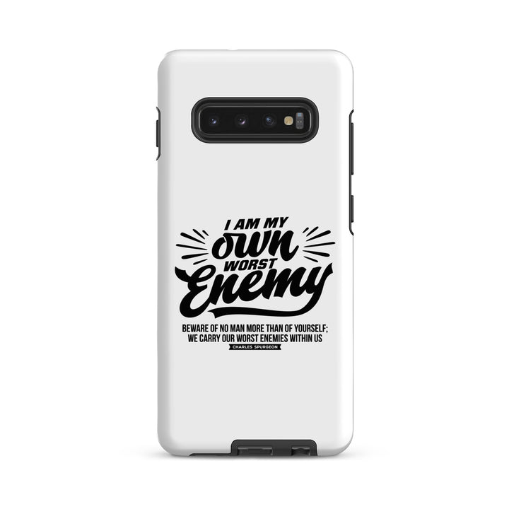 Christian Phone Case Charles Spurgeon's Worst Enemy White for Samsung® Samsung® Phone Cases Matte Samsung Galaxy S10 Plus