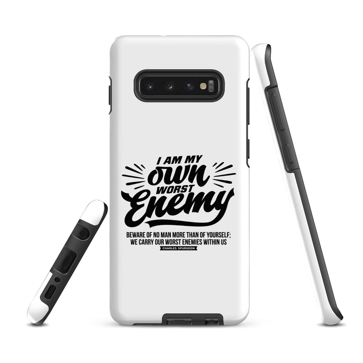 Christian Phone Case Worst Enemy White for Samsung® Samsung® Phone Cases   