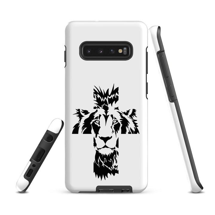Christian Phone Case Aslan Cross White for Samsung® Samsung® Phone Cases   