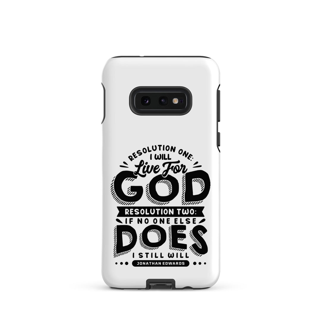 Christian Phone Case Jonathan Edwards Live For God White for Samsung® Samsung® Phone Cases Matte Samsung Galaxy S10e