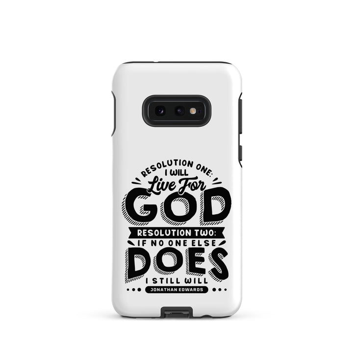 Christian Phone Case Jonathan Edwards Live For God White for Samsung® Samsung® Phone Cases Matte Samsung Galaxy S10e