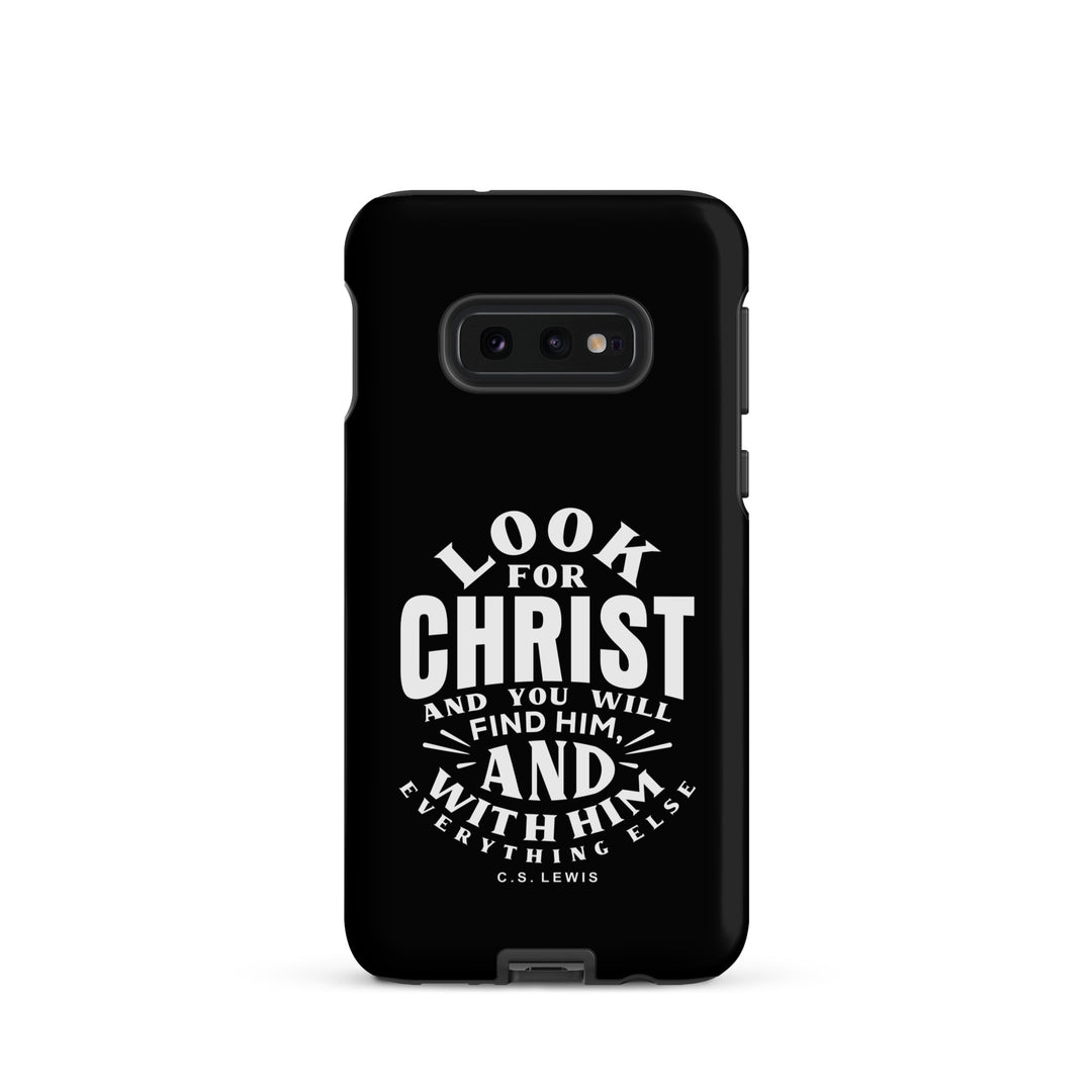 Christian Phone C.S. Lewis Case Look For Christ Black for Samsung® Samsung® Phone Cases Matte Samsung Galaxy S10e
