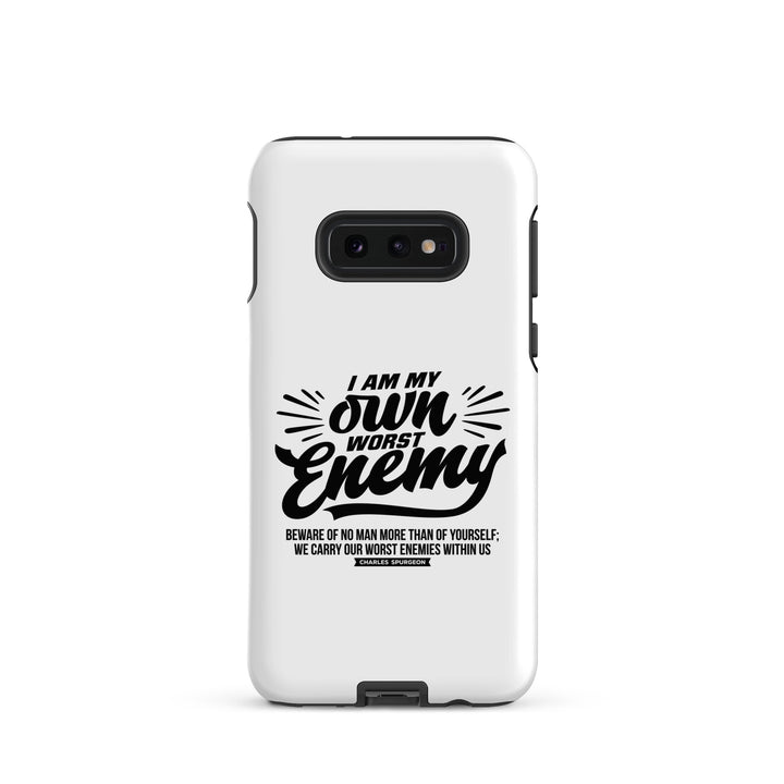 Christian Phone Case Charles Spurgeon's Worst Enemy White for Samsung® Samsung® Phone Cases Matte Samsung Galaxy S10e
