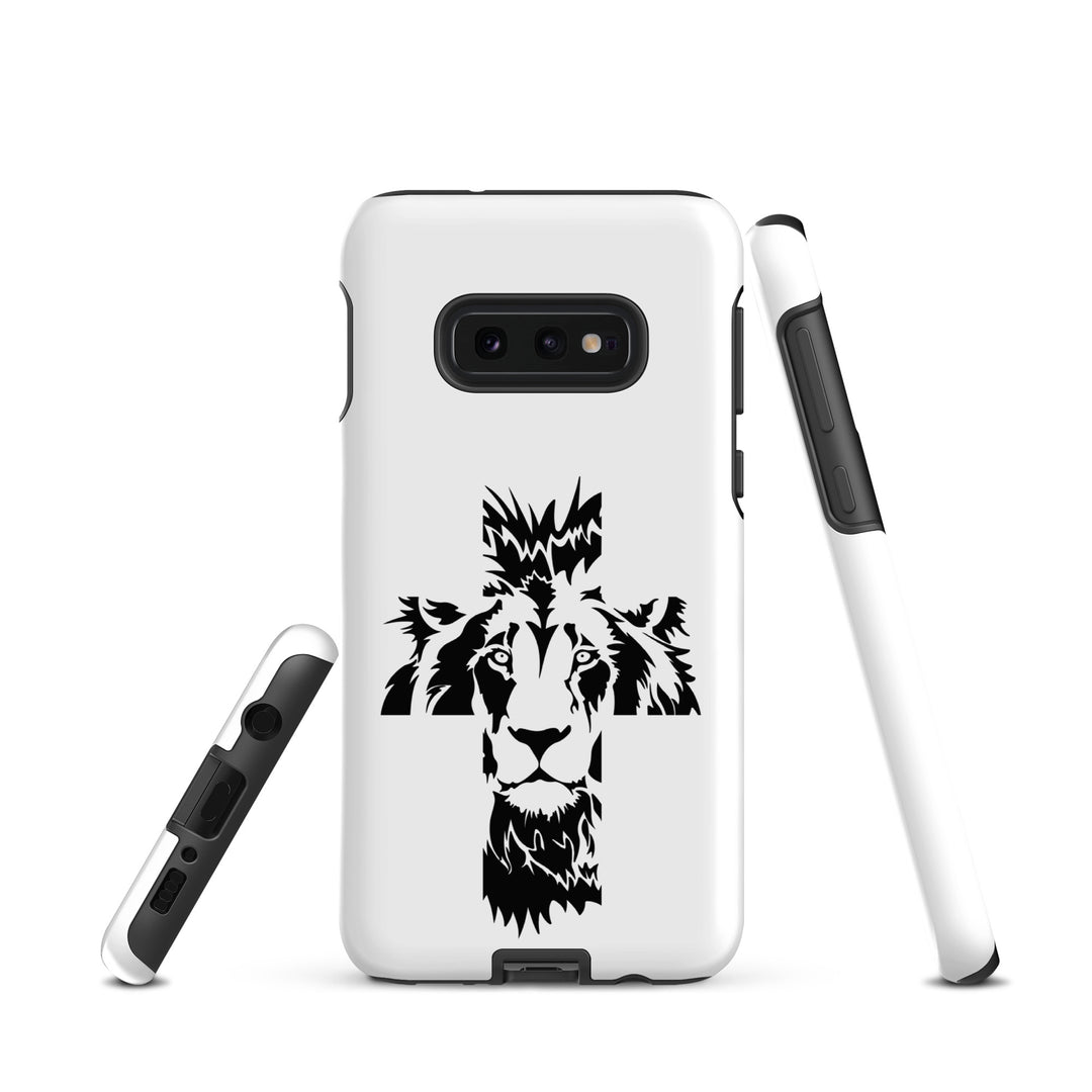 Christian Phone Case Aslan Cross White for Samsung® Samsung® Phone Cases   