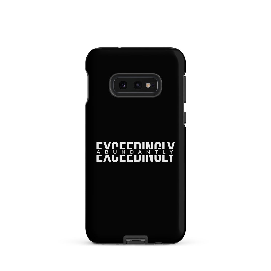 Christian Phone Case Exceedingly Abundantly Black for Samsung® Samsung® Phone Cases Matte Samsung Galaxy S10e 