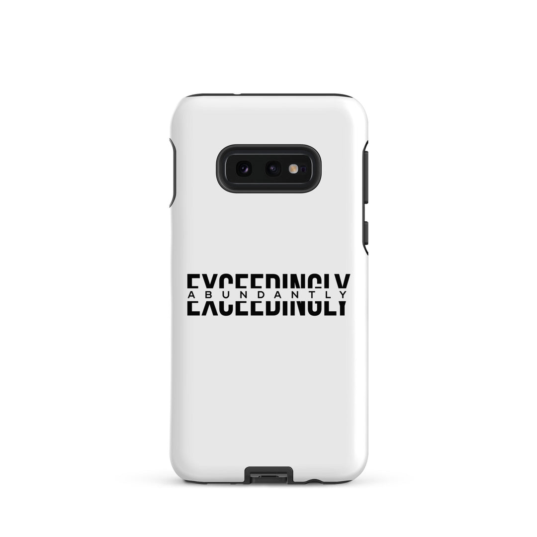 Christian Phone Case Exceedingly Abundantly White for Samsung® Samsung® Phone Cases Matte Samsung Galaxy S10e 