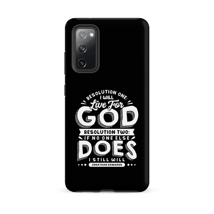 Christian Phone Case Jonathan Edwards Live For God Black for Samsung® Samsung® Phone Cases Matte Samsung Galaxy S20 FE