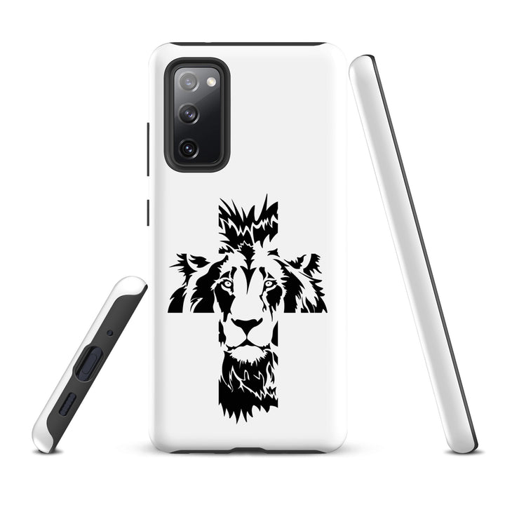 Christian Phone Case Aslan Cross White for Samsung® Samsung® Phone Cases   