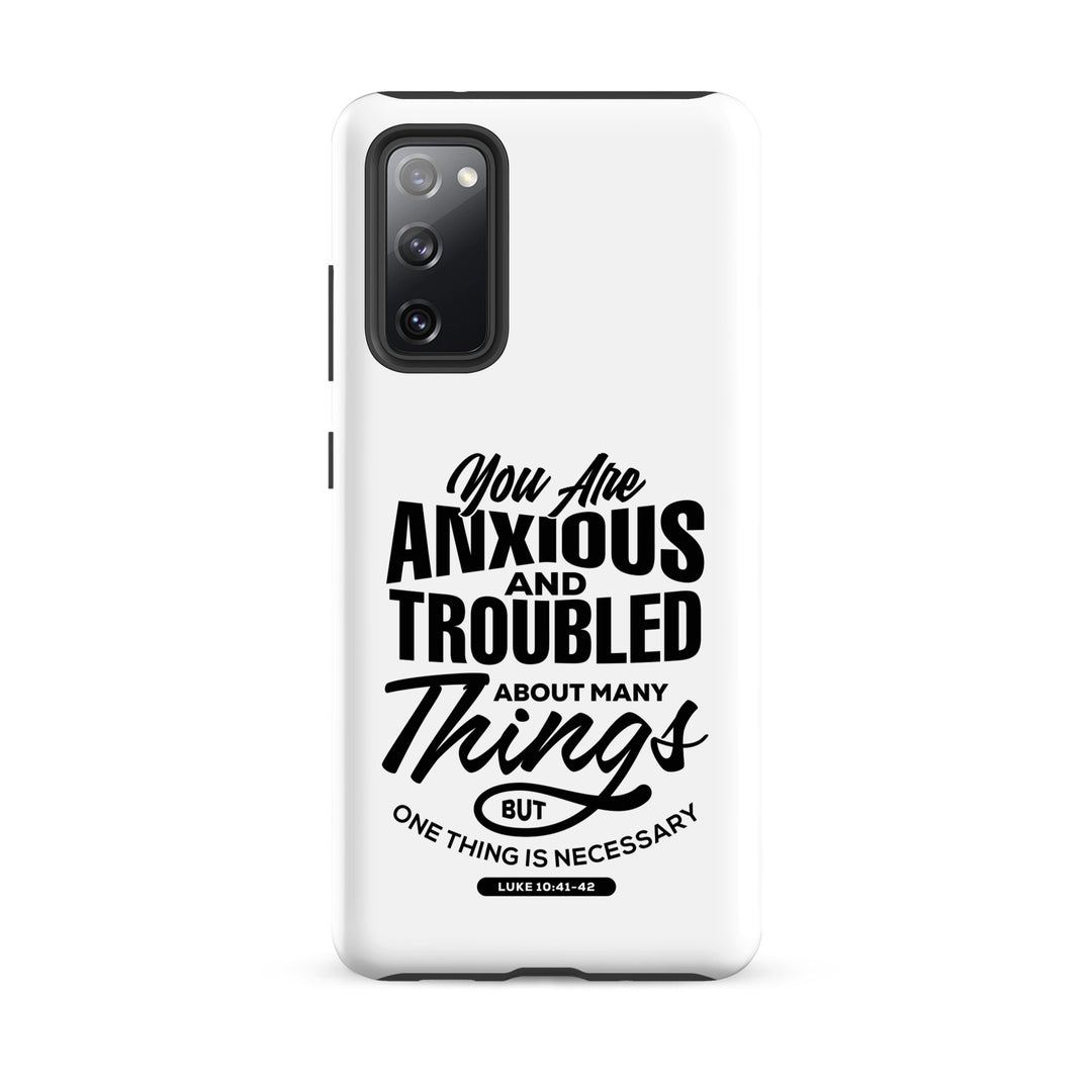 Christian Phone Case Anxious And Troubled White for Samsung® Samsung® Phone Cases Matte Samsung Galaxy S20 FE 