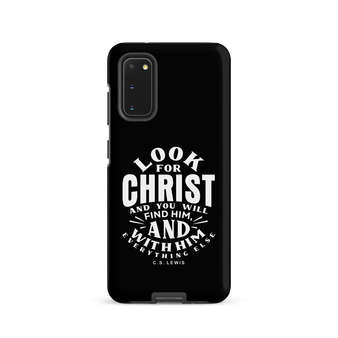 Christian Phone C.S. Lewis Case Look For Christ Black for Samsung® Samsung® Phone Cases Matte Samsung Galaxy S20
