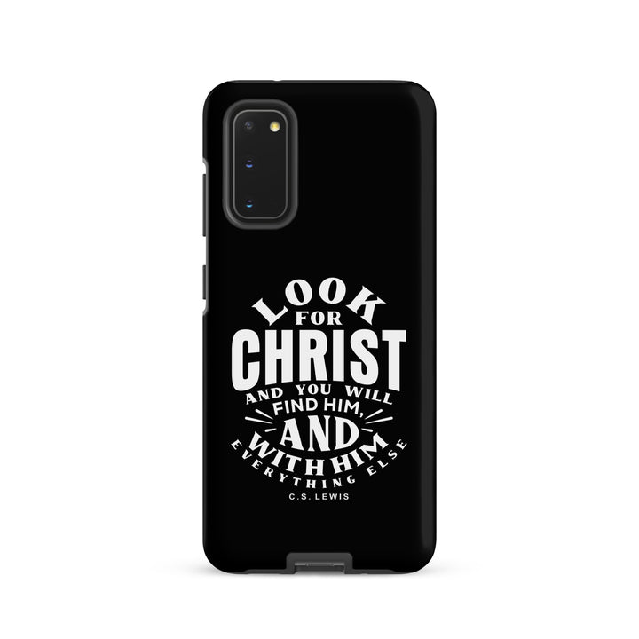 Christian Phone C.S. Lewis Case Look For Christ Black for Samsung® Samsung® Phone Cases Matte Samsung Galaxy S20