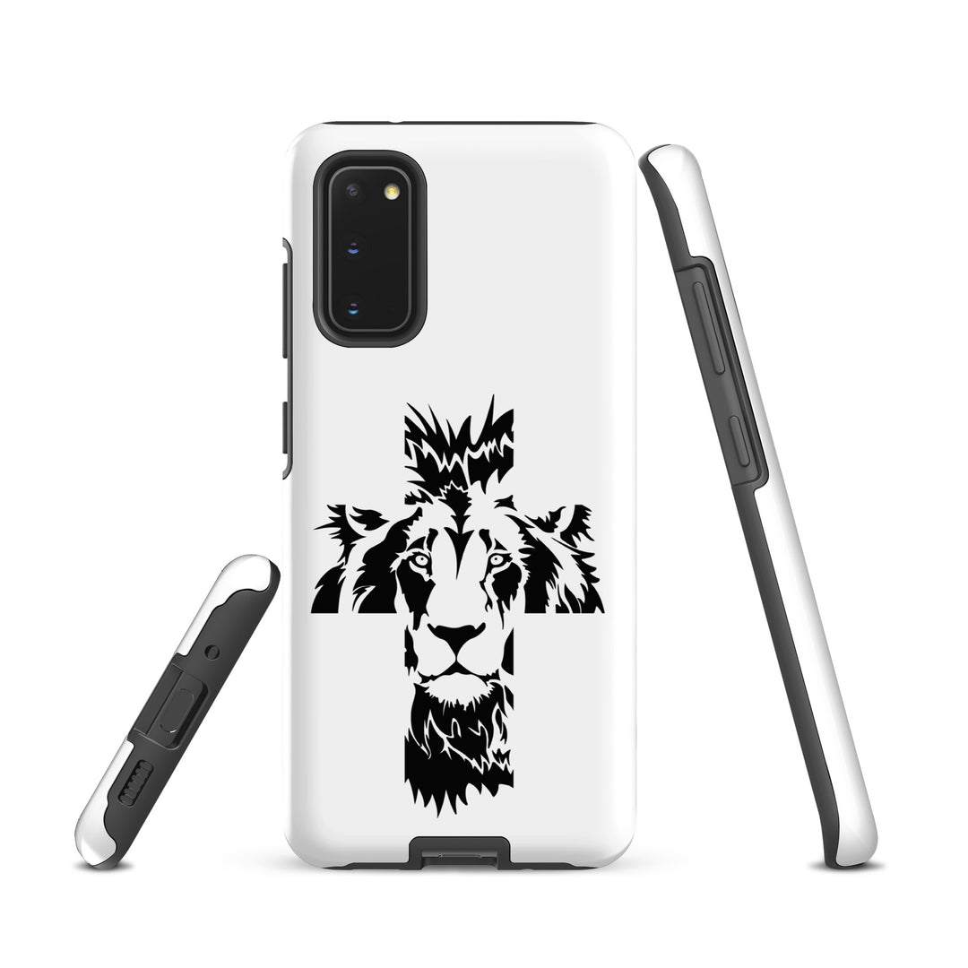 Christian Phone Case Aslan Cross White for Samsung® Samsung® Phone Cases   