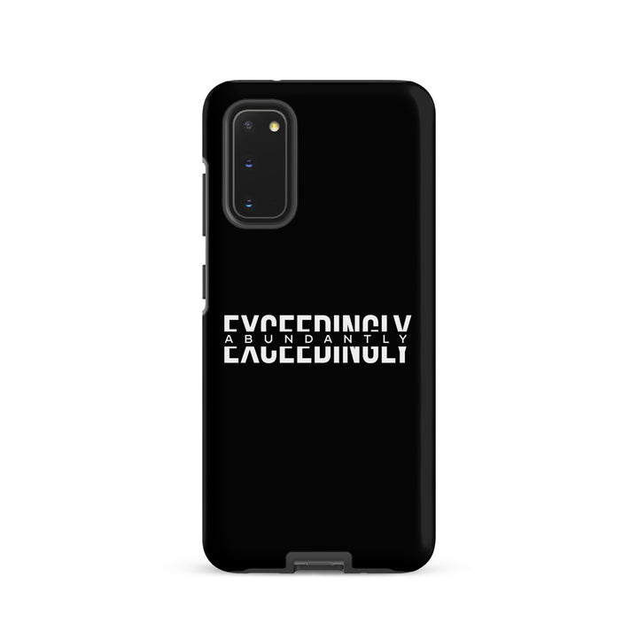 Christian Phone Case Exceedingly Abundantly Black for Samsung® Samsung® Phone Cases Matte Samsung Galaxy S20 