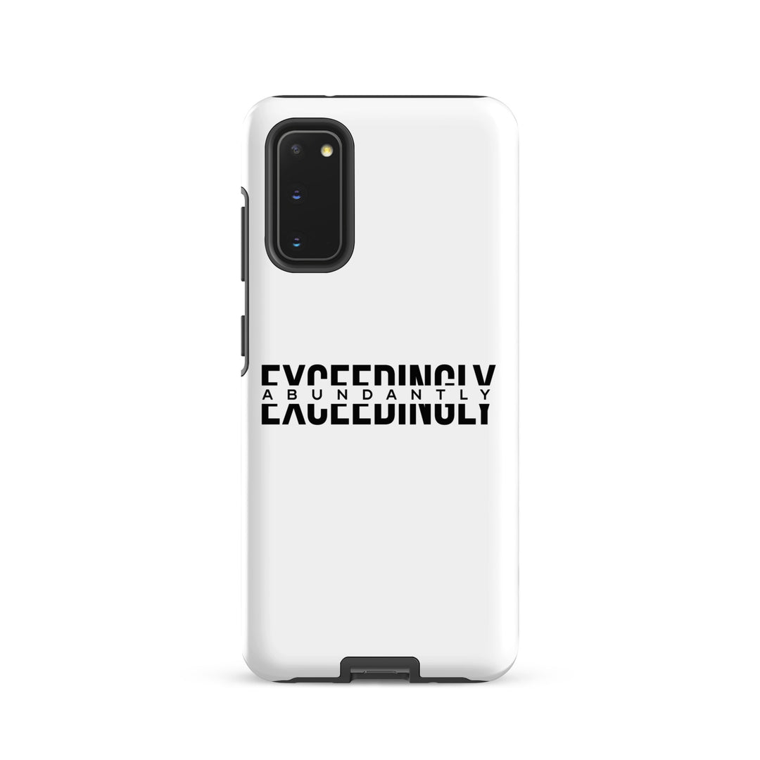 Christian Phone Case Exceedingly Abundantly White for Samsung® Samsung® Phone Cases Matte Samsung Galaxy S20 